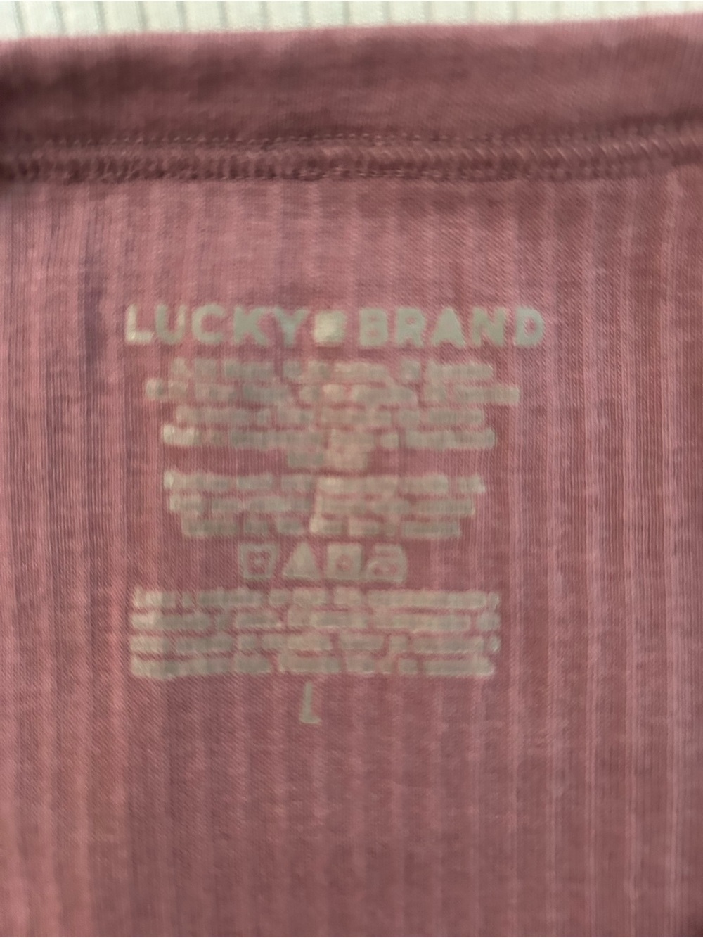 Lucky Brand Ribbed Tee Duo in Dusty Rose & Light Blue - Picture 3 of 3